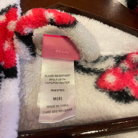 Disney’s Minnie Mouse Girls Robe SZ 8 - Picture 6 of 7
